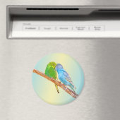 Aimant Petits bougies de baiser -acrylique sur arrière -  (In Situ (Lave-vaisselle))