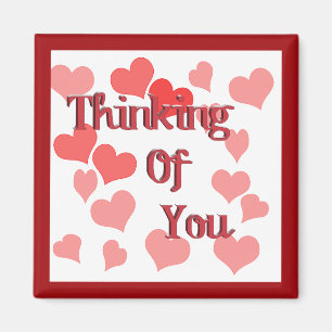 Aimant Petits coeurs pensent à vous