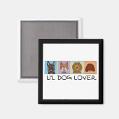 Aimant Petits T-shirts et cadeaux d'amoureux des chiens (Recto/Verso)