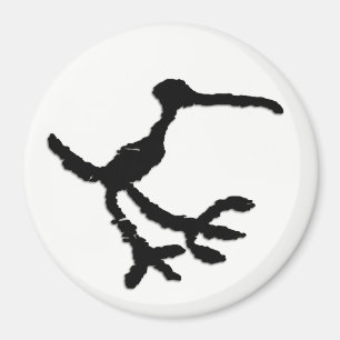 Aimant Petroglyphe d'oiseaux - Forêt pétrifiée, Arizona