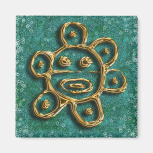 Aimant pétroglyphe solaire portoricain