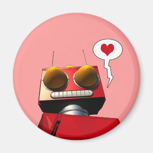Aimant Peu d'aimant rouge d'amour de robot