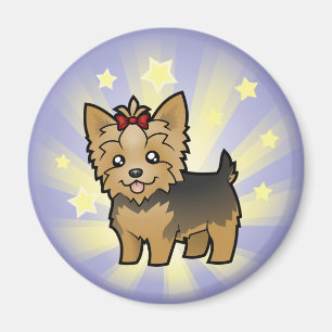 Aimant Peu d'étoile Yorkshire Terrier (cheveux courts et