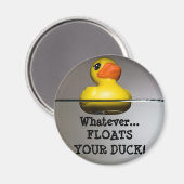 Aimant Peu importe... FLOTTE TON CANARD ! (Recto/Verso)