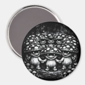 Aimant Peuple Champignon • Créatures de la forêt par Bur (Recto/Verso)