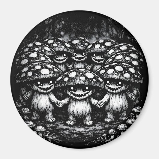 Aimant Peuple Champignon • Créatures de la forêt par Bur (Devant)