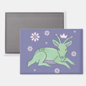 Aimant Peuple de cerfs extraterrestres Art folklorique | (Recto/Verso)