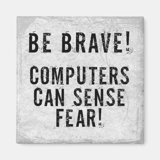 Aimant Peur de l'ordinateur (Devant)