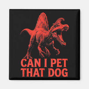 Aimant Peut caresser ce chien dinosaure drôle spinosaurus