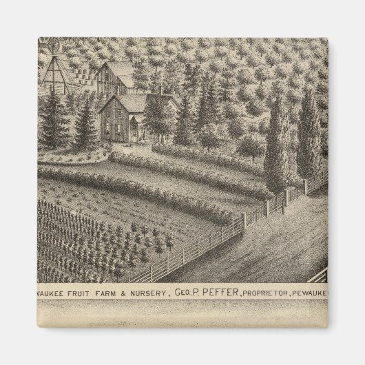 Aimant Pewaukee Fruit Farm & Nursery (Devant)