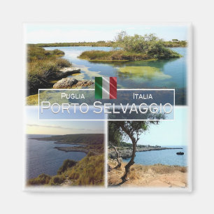 Aimant PGL001 PORTO SELVAGGIO, Pouilles, Italie, Frigo