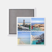 Aimant PGL020 MONOPOLI - Pouilles - Italie - Frigo (Recto/Verso)