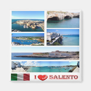 Aimant PGL025 SALENTO I Love, Pouilles, Italie, Frigo