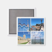 Aimant PGL044 BARI, panneau de plage e pomodoro, réfrigér (Recto/Verso)