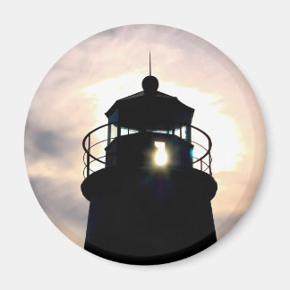Aimant Phare au coucher du soleil