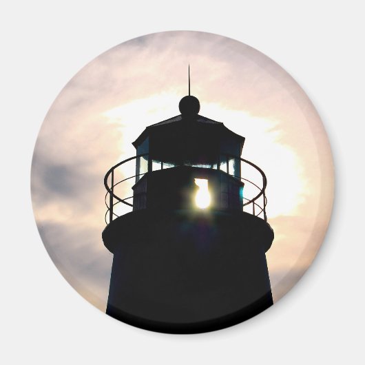Aimant Phare au coucher du soleil (Devant)