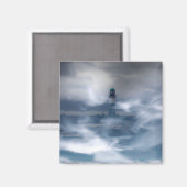 Aimant Phare dans la tempête - Mer Baltique (Recto/Verso)