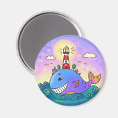 Aimant Phare de baleine (Recto/Verso)