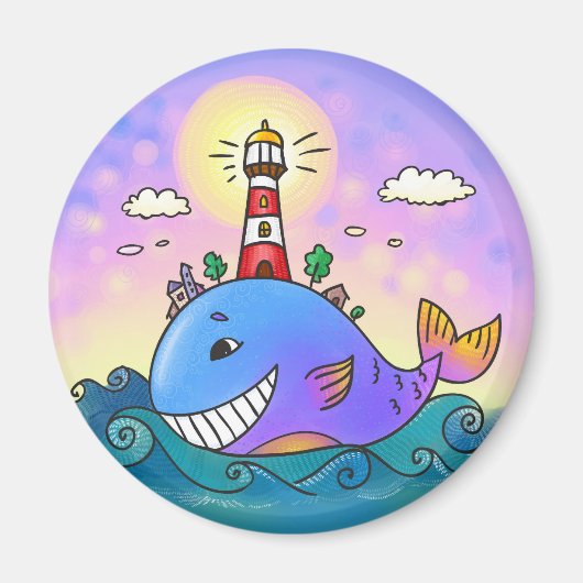 Aimant Phare de baleine (Devant)