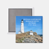 Aimant Phare de Boston, Massachusetts (Recto/Verso)