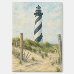 Aimant Phare de Cape Hatteras Aquarelle