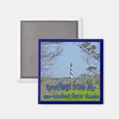 Aimant Phare de Cape Hatteras de la série Wetlands (Recto/Verso)