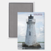 Aimant Phare de Cockspur, île Tybee, Géorgie (Recto/Verso)