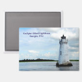 Aimant Phare de Cockspur Island (Recto/Verso)