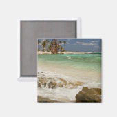 Aimant Phare de Half Moon Caye Natural Monument (Recto/Verso)