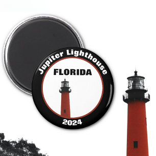 Aimant Phare de Jupiter en Floride Photographie noir