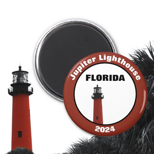 Aimant Phare de Jupiter en Floride Photographie rouge