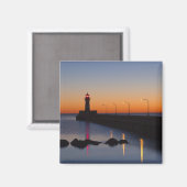 Aimant Phare de la jetée nord à Duluth, Minnesota, (Recto/Verso)