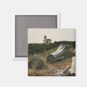 Aimant Phare de la rivière Coquille, OU (Recto/Verso)