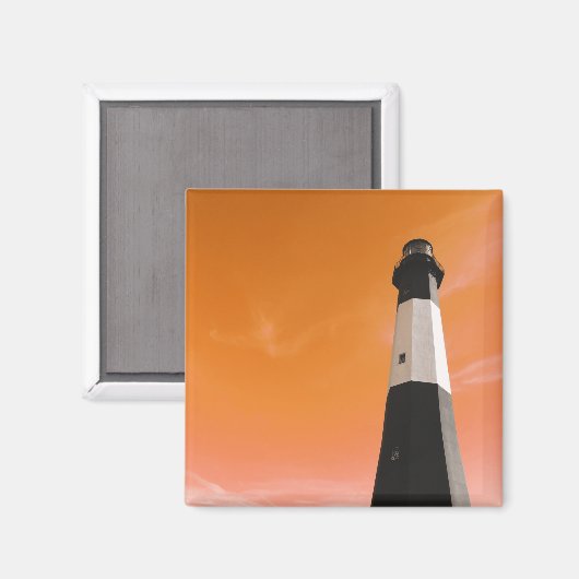 Aimant phare de l'île de tybee (Recto/Verso)