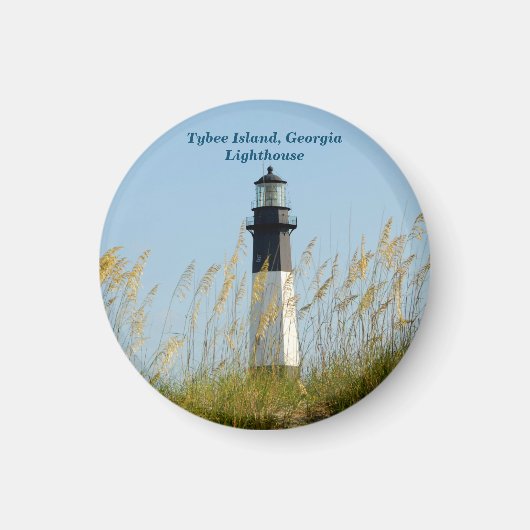 Aimant Phare de l'île de Tybee (Devant)