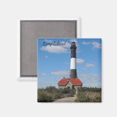 Aimant Phare de Long Island (Recto/Verso)
