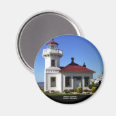 Aimant Phare de Mukilteo, Mukilteo, Washington (Recto/Verso)