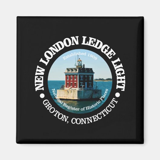 Aimant Phare de New London Ledge (Devant)