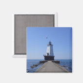 Aimant Phare de North Pierhead, Ludington, MI (Recto/Verso)