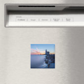 Aimant Phare de Paard van Marken au lever du soleil bleu (In Situ (Lave-vaisselle))