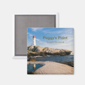 Aimant Phare de Peggys Point Canada atlantique (Recto/Verso)
