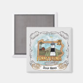 Aimant Phare de Pennsylvanie (Recto/Verso)