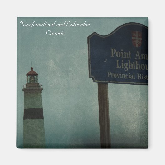 Aimant Phare de Point Amour, Terre-Neuve-et-Labrador (Devant)
