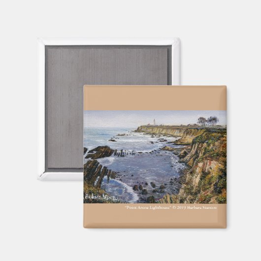 Aimant "Phare de Point Arena" (Recto/Verso)