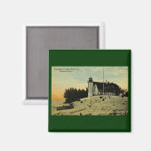 Aimant Phare de Point Betsey près de Frankfort Michigan (Recto/Verso)