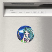 Aimant Phare de Rochelle Mermaid Imaginaire Fairy (In Situ (Lave-vaisselle))