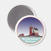 Aimant Phare de Round Island (Recto/Verso)