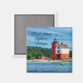 Aimant Phare de Round Island (Recto/Verso)