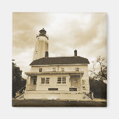 Aimant Phare de Sandy Hook (Devant)