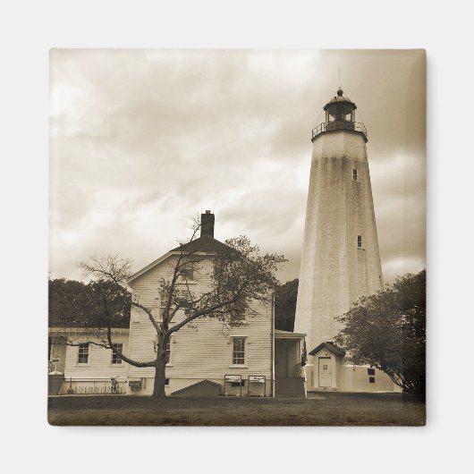 Aimant Phare de Sandy Hook (Devant)